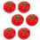 Lifelike Artificial Tomato Decor Set, 6Pcs Fake Tomatoes 1