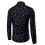 (L,blue)Men's Long Sleeve Shirts Casual Print Button Up Shirts 2