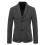 (2XL,Dark gray)Men's Suit Jacket Slim Sports Solid Color Suit Jacket 1
