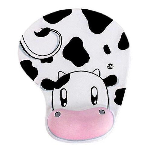 Mouse Pad Cow Non-slip Memory Foam Comfort Wrist Support Mouse