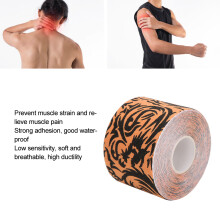 Camouflage wasserdichter Baumwoll-Muskeltape 5cm x 5m atmungsaktiv schützend orange