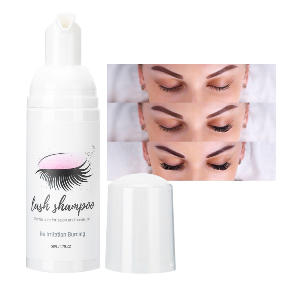 50ml Non-Irritation Eyelash Cleanser Mild Eyelash Extension Shampoo Foam