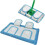(blue) 2 Pcs Reusable Mop Pad for Sweeper Mop 1