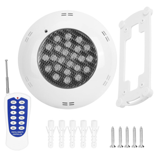 24W RGB Underwater Pool Light with Remote 29.5cm | Waterproof IP68 1