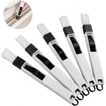 5 Piece Cleaning Brush Tool - Brush for Window Sill Sliding Track Clearance - Black - DD01