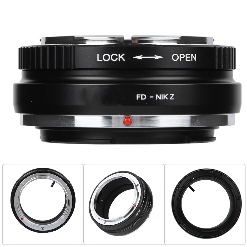 Aluminium Fd-Nik Z Lens Adapter Ring For Canon Fd To Nikon Z Mount 9441392137393