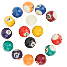Kids Billiard Ball Set 16PCS Eco-Friendly Resin 38mm Mini Pool Accessory