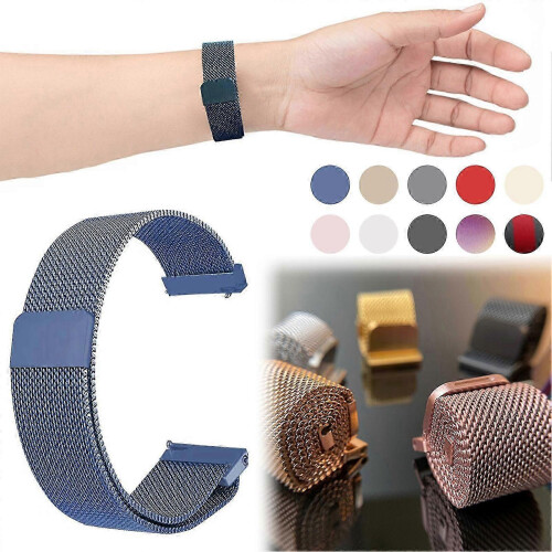 (Blue, 18mm) Cinturini per orologi in metallo resistenti per uomo e donna 1
