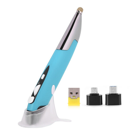 Wireless Pen-Type Mouse PR-06, 2.4G, Adjustable DPI, Blue 1