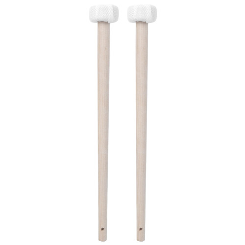 2PCS Maple Wood Small Gong Hammer, Rubber Head, 26cm 1