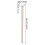 2PCS Maple Wood Small Gong Hammer, Rubber Head, 26cm 8