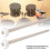2PCS Maple Wood Small Gong Hammer, Rubber Head, 26cm 15