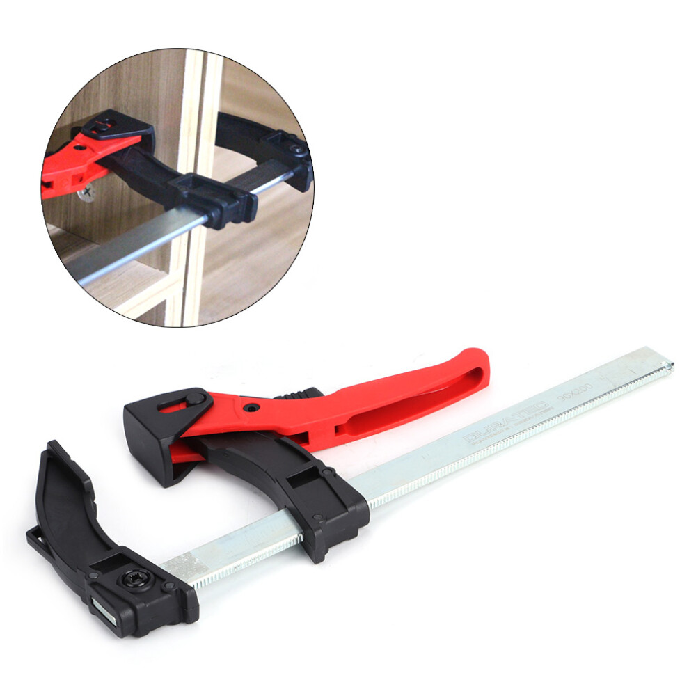 Quick-Grip Ratchet F Clamp, Adjustable Woodworking Fixing Clamp 29X12.5cm 6911392393042