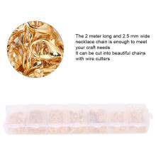 Earring Hooks & Necklace Chain Kit in Gold for DIY Jewelry Crafting