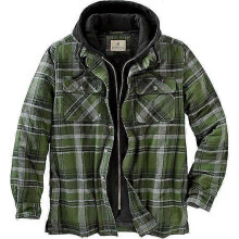 (XL,Green)Men's Maplewood Hooded Shirt Jacket