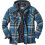 (XL,Blue)Men's Maplewood Hooded Shirt Jacket 1