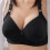(Purple, 36/80bc) Plus Size Glossy Push Up Bra Comfortable Underwear 2