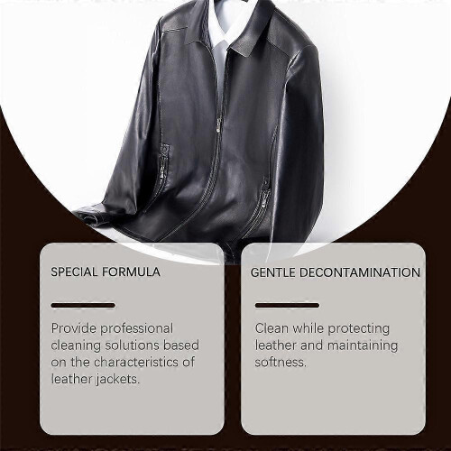 (2PCS)1-5x Professional Leather Jacket , Sofa Cleaner - Stain Remover with Advanced Formula, Easy Spray Application, 100ml for All Leather Types 1