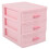 6X Plastic Drawer Designed 3 Compartment Jewelry Storage Box 3