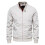 (M,white)Men's Jackets-Windproof Bomber Jacket Zip Outwear 1