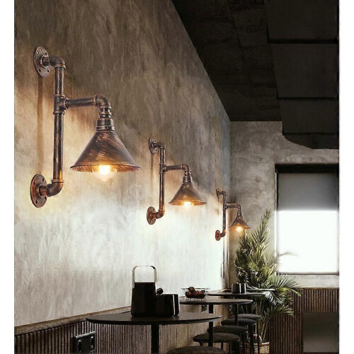 Industrial Rustic Vintage Pipe Wall Sconce 2