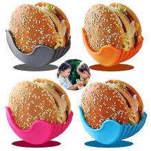4 Pcs Hamburger Holder Reusable Hamburger Sandwich Burger Holder