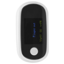 Rechargeable Fingertip Pulse Oximeter 200mAh Digital Display White