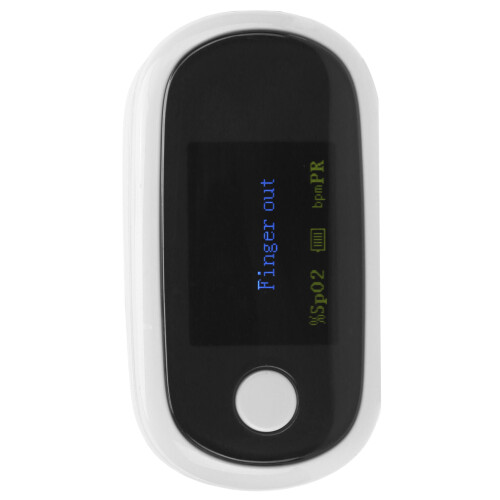 Rechargeable Fingertip Pulse Oximeter 200mAh Digital Display White