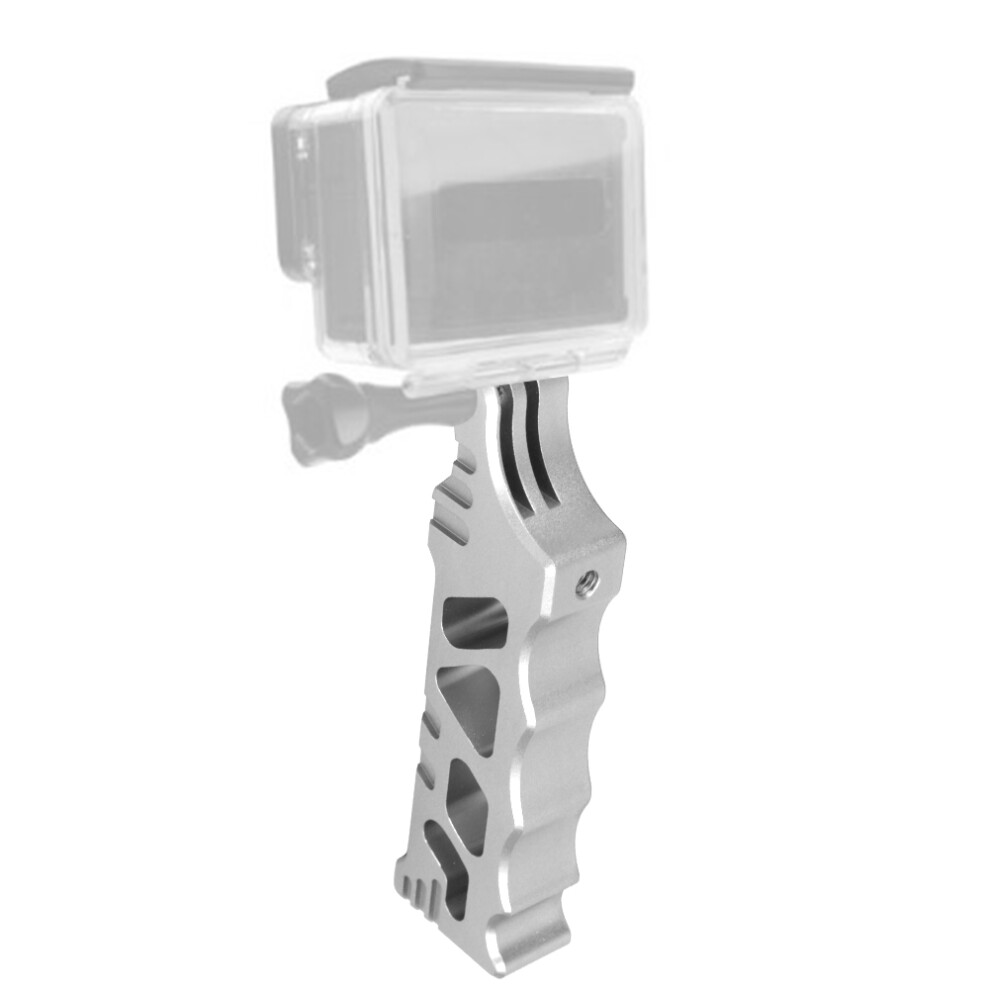 Aluminium Alloy Selfie Handle Bracket For Action Camera, Grey/Silver 9451392139303