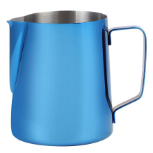 600ML Japanese Style Stainless Steel Milk Frothing Pitcher 9x11cm Blue