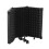 Portable 3-Panel Microphone Isolation Shield Foam Reflection Filter for Recording 3