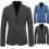 (2XL,Dark gray)Men's Suit Jacket Slim Sports Solid Color Suit Jacket 2