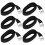 6Pcs Heavy Duty Nylon Tie Down Straps, 2.5m, Black 1