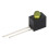 100PCS 3mm LED Holder with 90 Bend, Yellow Light, Plastic 3