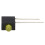 100PCS 3mm LED Holder with 90 Bend, Yellow Light, Plastic 6