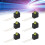 100PCS 3mm LED Holder with 90 Bend, Yellow Light, Plastic 11