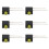 100PCS 3mm LED Holder with 90 Bend, Yellow Light, Plastic 12