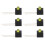 100PCS 3mm LED Holder with 90 Bend, Yellow Light, Plastic 15