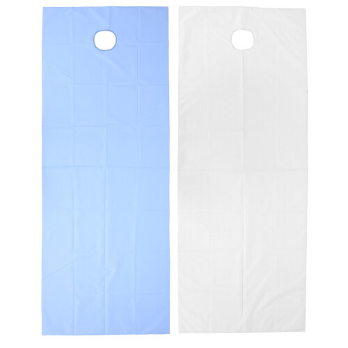 Breathable Waterproof Disposable Bed Sheets - Massage Cover 2 Pack White Blue 1