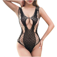 C Sexy Women Lingerie Hollow Out Mesh Bowknot Temptation Underwear Panties Sleepwear Thong T-string Suit - DD