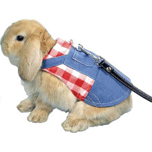 (M,A Red)Rabbit Harness And Leash, Adjustable Bunny Harness Escape Proof For Walking Hiking Outdoor, Cute Small Animal Vest Harness Leash Set-kieo
