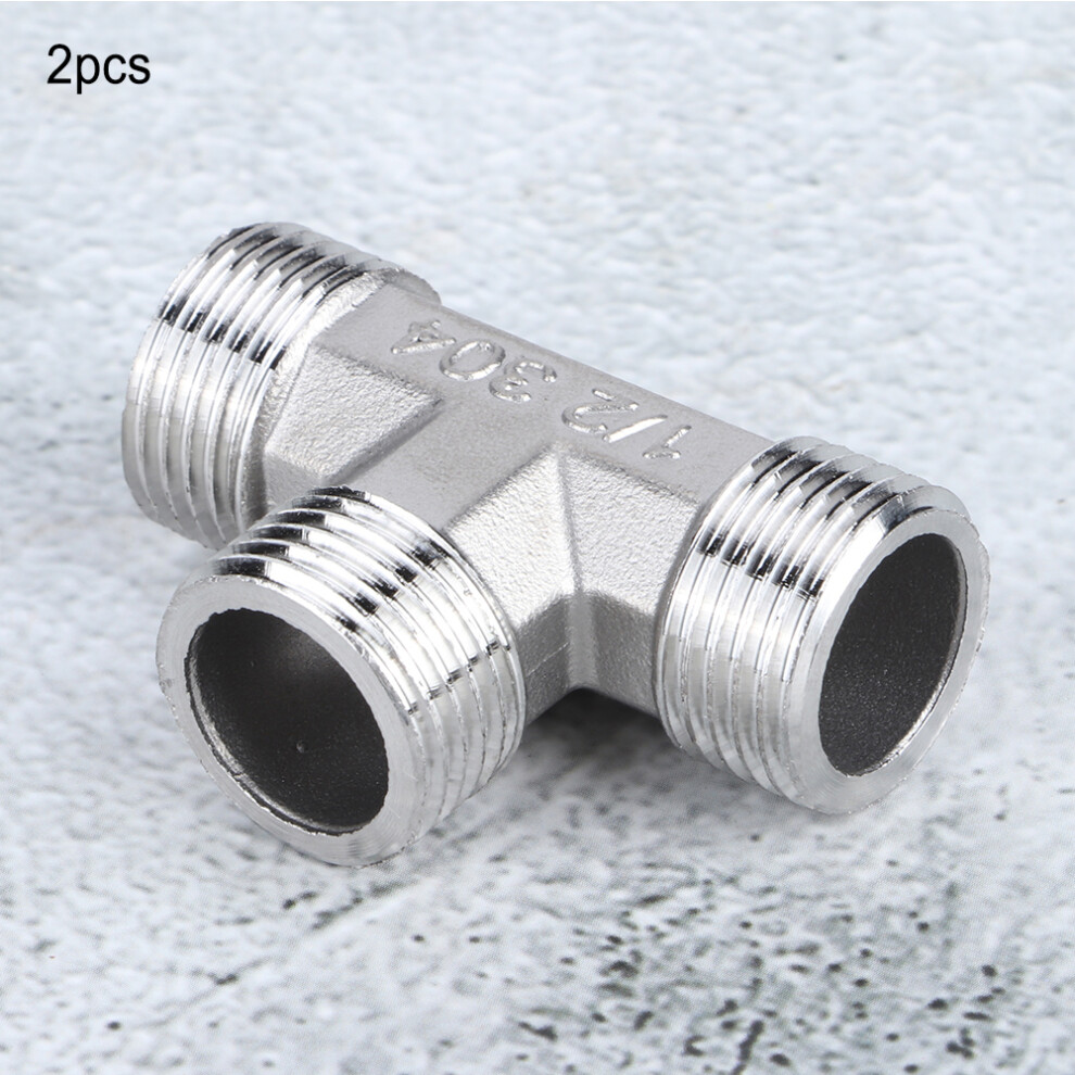 Stainless Steel G1/2In T-Shaped Pipe Connector For Plumbing Applications 9401392399481