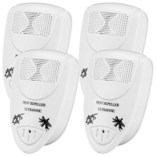 (white, UK) Ultrasonic Pest Repeller, Indoor Electronic Pest Control for Mosquitoes & Mice, Smart Plug-in Device, Eco-Friendly & Pet Safe