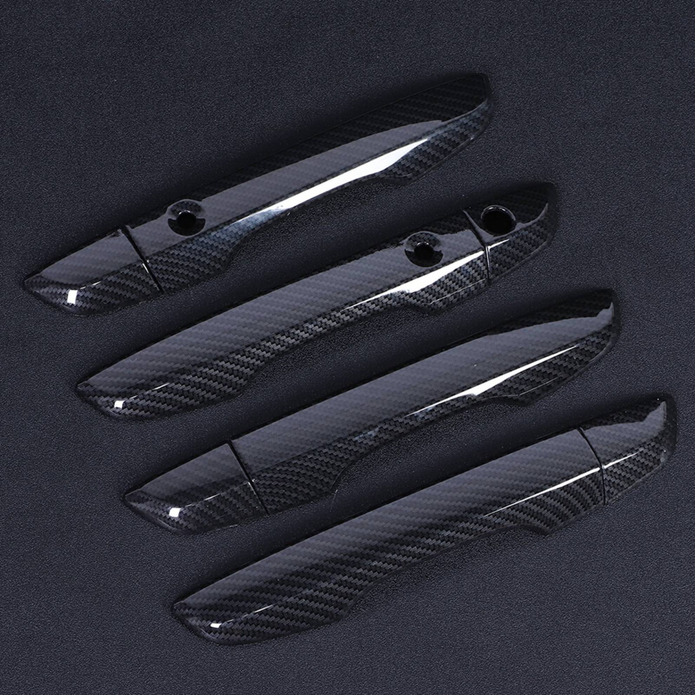 8Pcs Exterior Door Handle Cover Trim Carbon Fiber Fit For Honda Civic 10Th 2016-2019 4651392399478