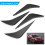 Rear Bumper Spoiler Panel for Corvette C7 14-19 ABS Car Diffuser Fin Black 8