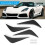 Rear Bumper Spoiler Panel for Corvette C7 14-19 ABS Car Diffuser Fin Black 11