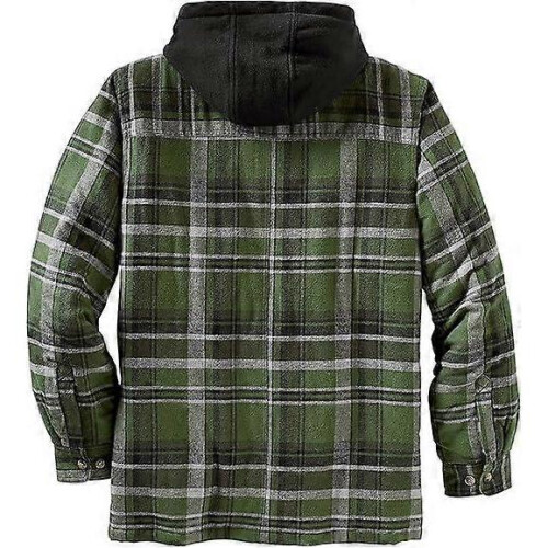 (M,Green)Men's Maplewood Hooded Shirt Jacket 1