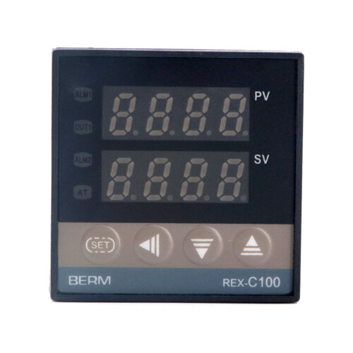 PID Digital Temperature Controller REX-C100FK02-M, 0-400C, Black 1