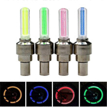 4 Pack Led Bike Wheel Lights, 4 Colors Waterproof Front Rear Wheel Led Valve Caps, Led Bike Wheel Safety Lights