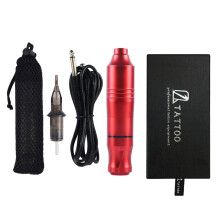 Professional Rotary Tattoo Pen with Space Aluminum Body, 10,000 RPM, Include Case